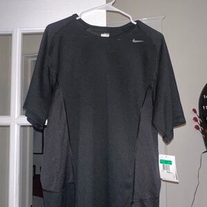 Nike dri-fit Black Short Sleeve Tee for Active Wear